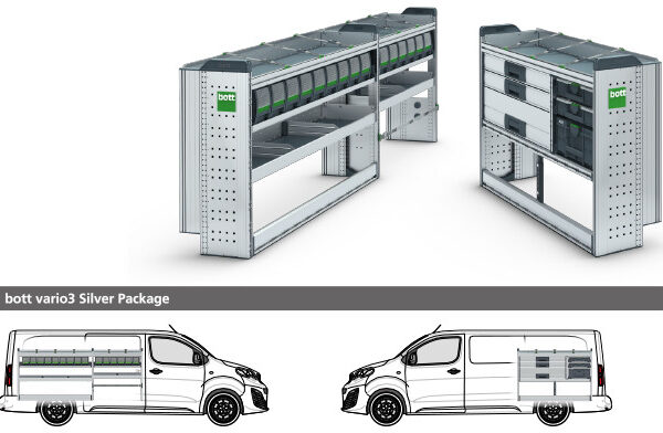 bott vario3 Silver Package Peugeot Expert 2016 L3