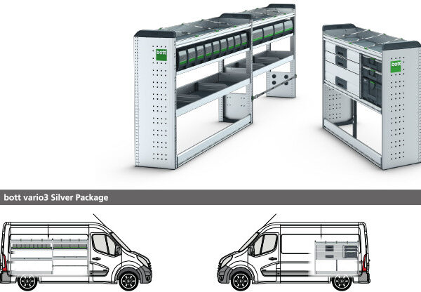 bott vario3 Silver Package Renault Master XDD L2 H2