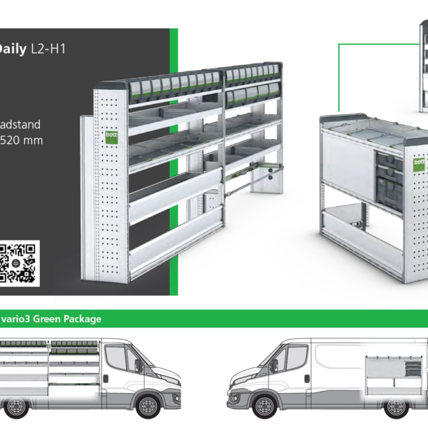 bott vario3 Green Package Iveco Daily L2 H1