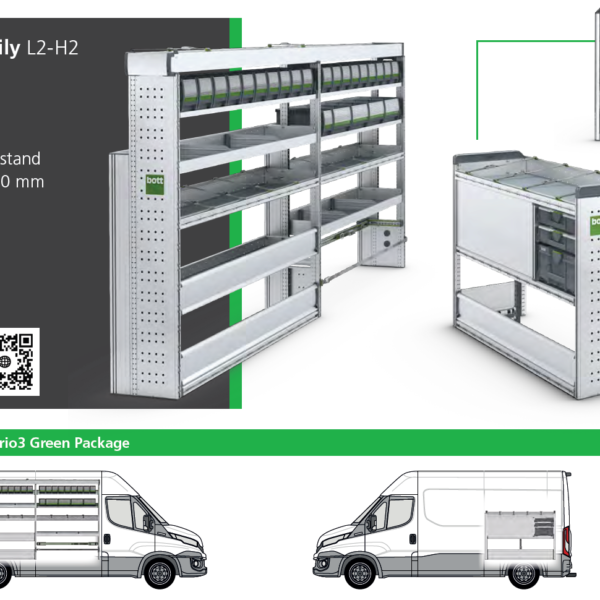 bott vario3 Green Package Iveco Daily L2 H2